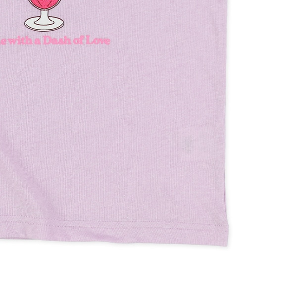 袖編み上げパフェ半袖Tシャツ