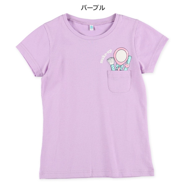 胸ポケット発泡プリント半袖Tシャツ