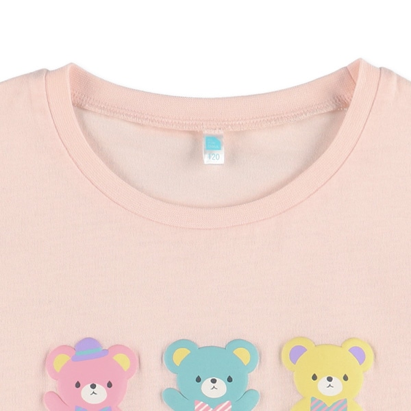 スイーツりぼんくま発泡半袖Tシャツ