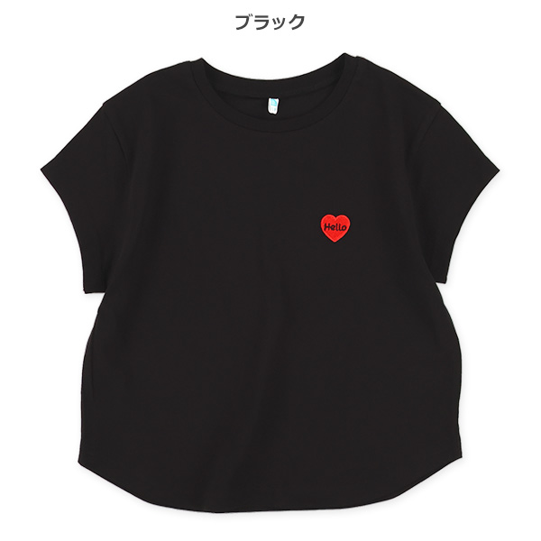 胸刺繍半袖Tシャツ