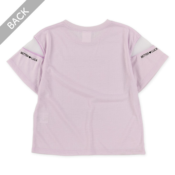 袖メッシュベアグミ半袖Tシャツ