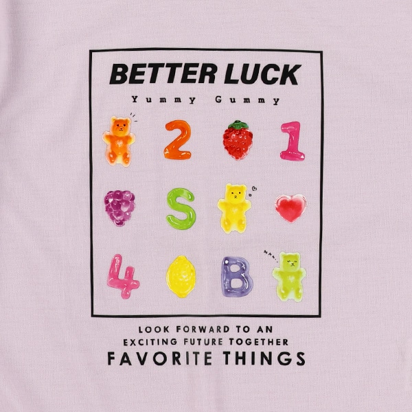 袖メッシュベアグミ半袖Tシャツ