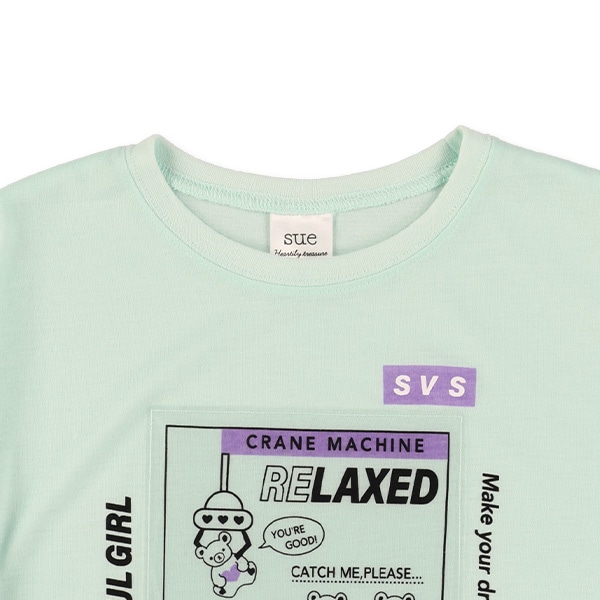 PVCチケットUFOキャッチャー半袖Tシャツ