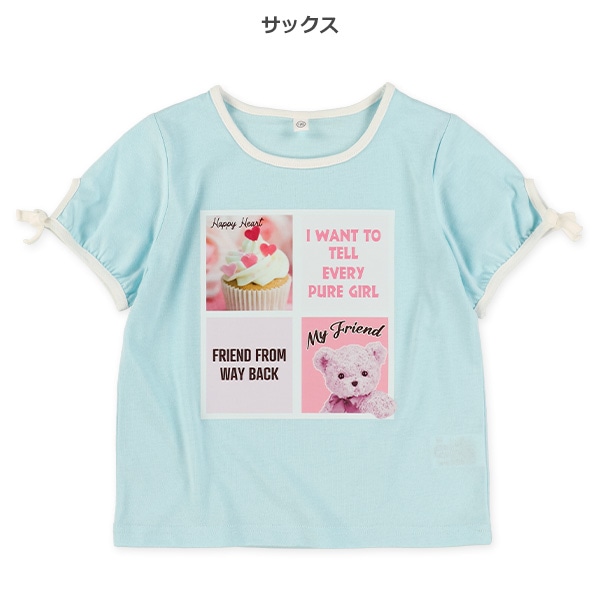 くま転写半袖Tシャツ