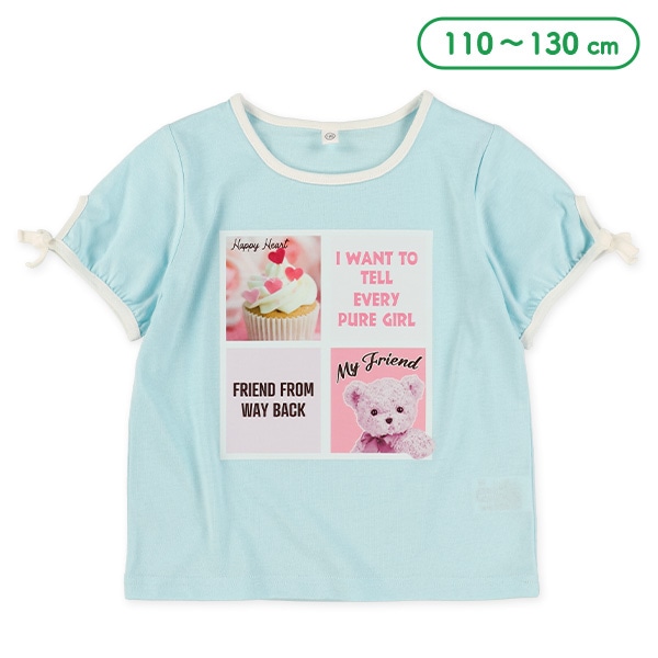くま転写半袖Tシャツ
