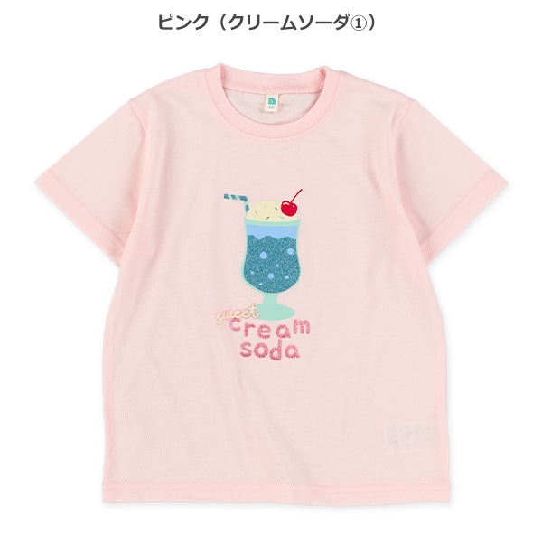 クリームソーダ・パフェラメプリント半袖Tシャツ