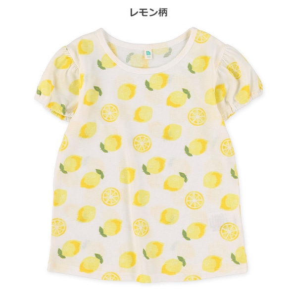 レモン・いちご総柄半袖Tシャツ
