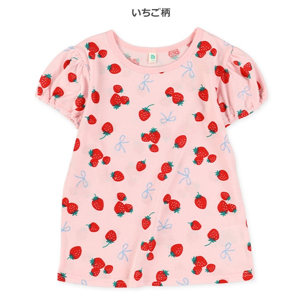 レモン・いちご総柄半袖Tシャツ