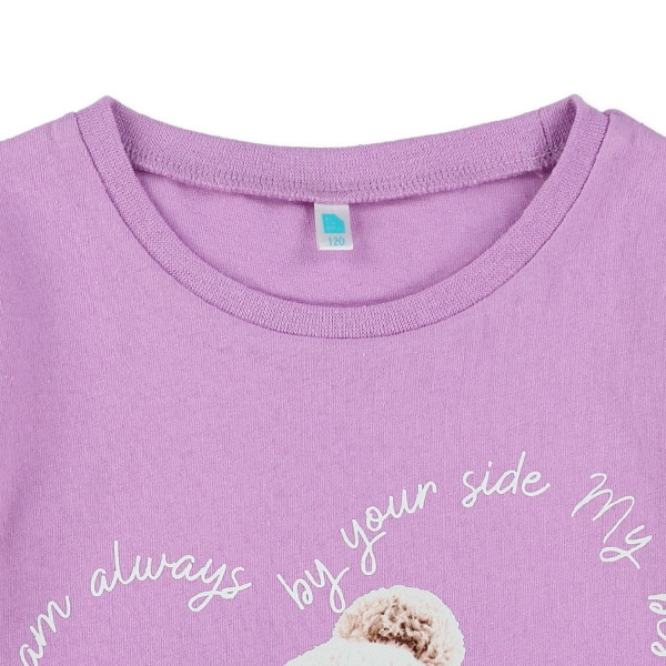 くまハートプリント半袖Tシャツ