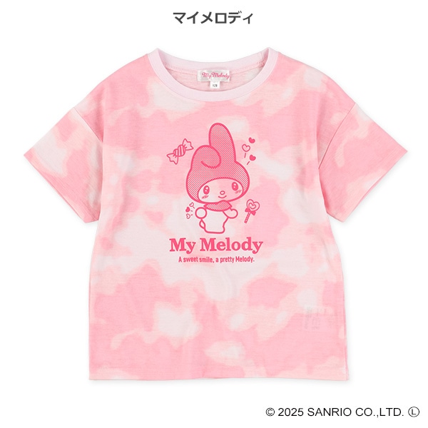 タイダイ風半袖Tシャツ（マイメロディ・クロミ）