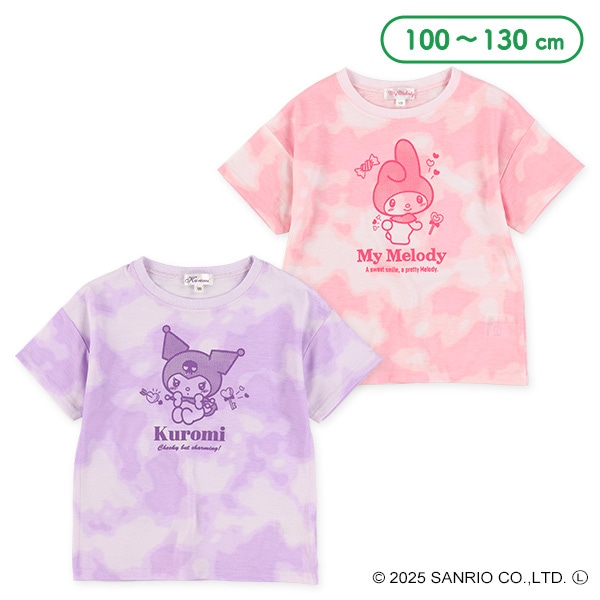 タイダイ風半袖Tシャツ（マイメロディ・クロミ）