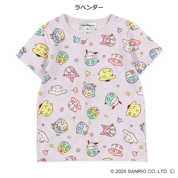 総柄半袖Tシャツ（サンリオキャラクターズ）