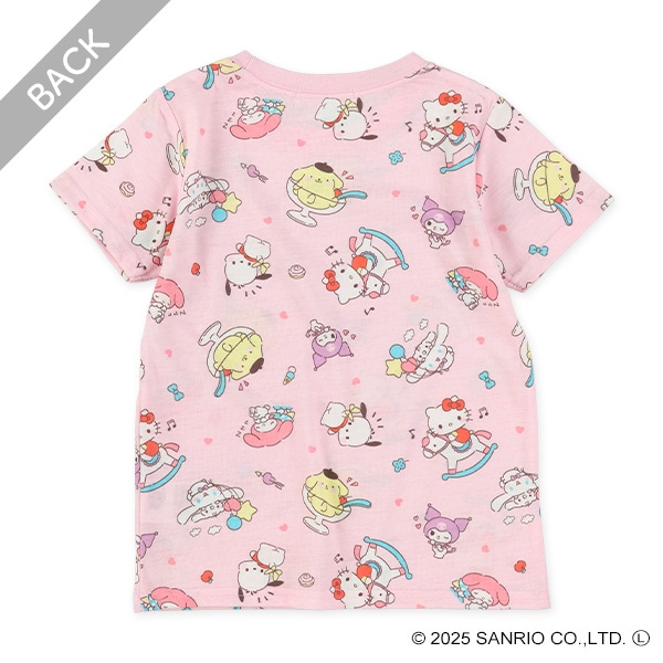 総柄半袖Tシャツ（サンリオキャラクターズ）