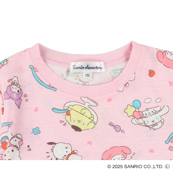 総柄半袖Tシャツ（サンリオキャラクターズ）