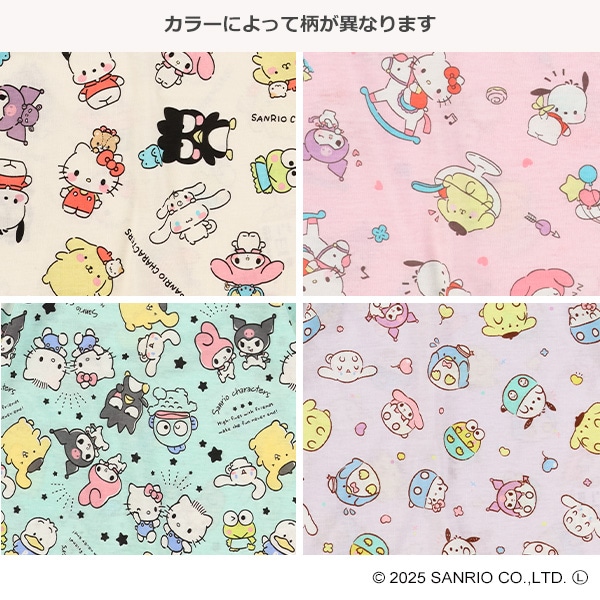 総柄半袖Tシャツ（サンリオキャラクターズ）