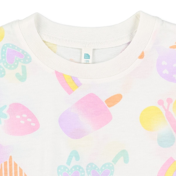 レインボー総柄半袖Tシャツ