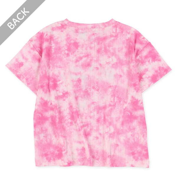 テレコむら染め風くまロゴ半袖Tシャツ