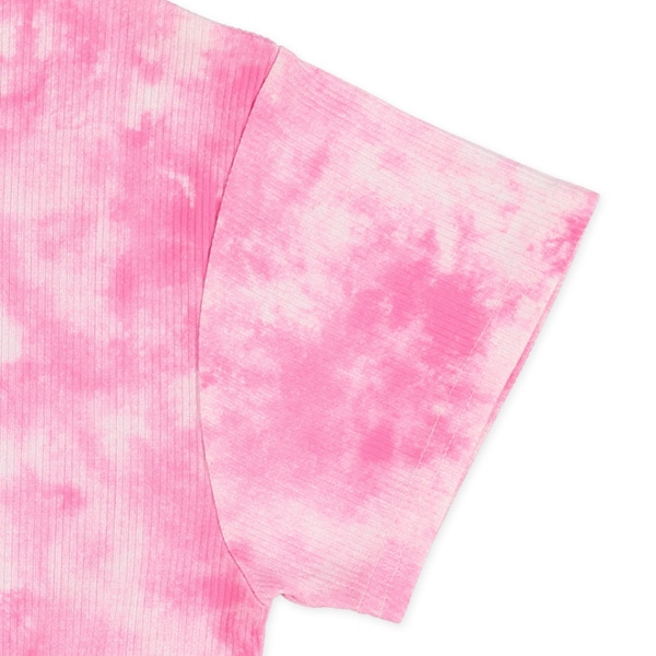 テレコむら染め風くまロゴ半袖Tシャツ