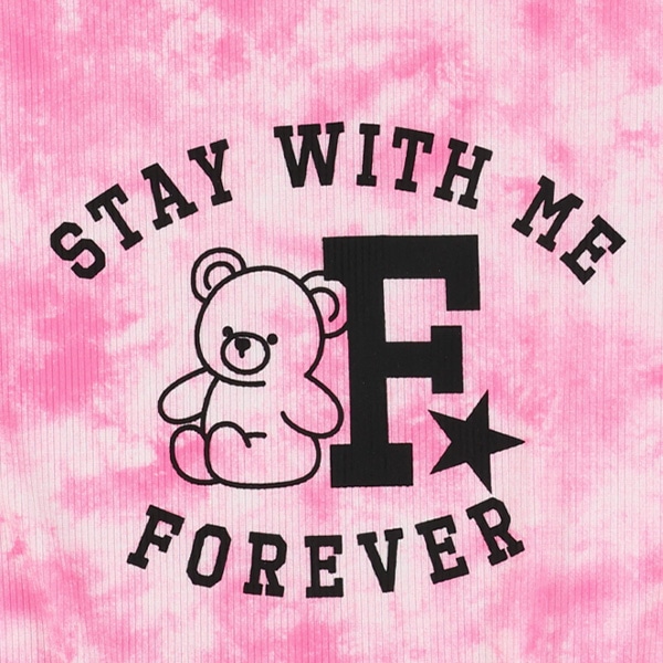 テレコむら染め風くまロゴ半袖Tシャツ