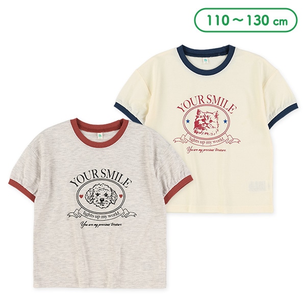 いぬ・ねこリンガー半袖Tシャツ