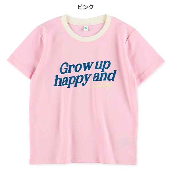 ロゴ発泡プリント半袖Tシャツ