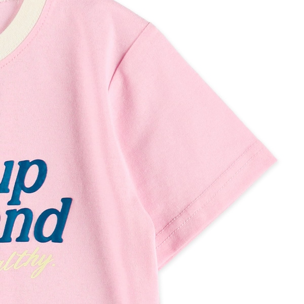 ロゴ発泡プリント半袖Tシャツ