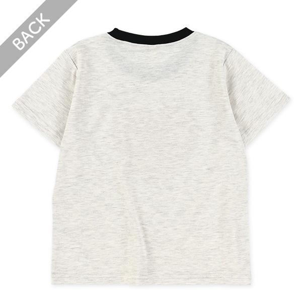 ヒョウ柄ロゴ・ハート半袖Tシャツ