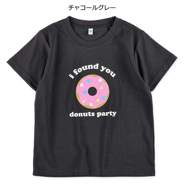 ドーナツ発泡プリント半袖Tシャツ