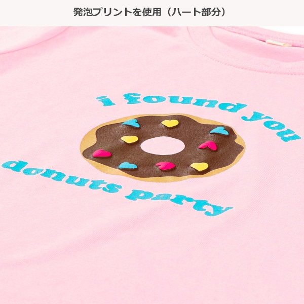 ドーナツ発泡プリント半袖Tシャツ