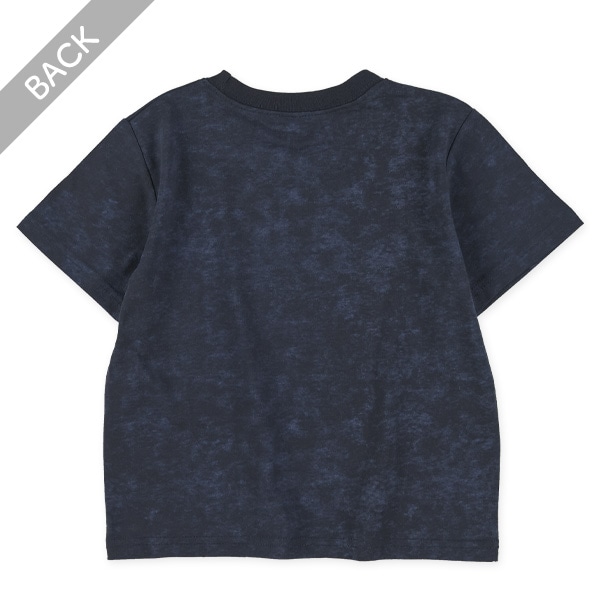 クロップド丈ピグメント風ロゴ半袖Tシャツ