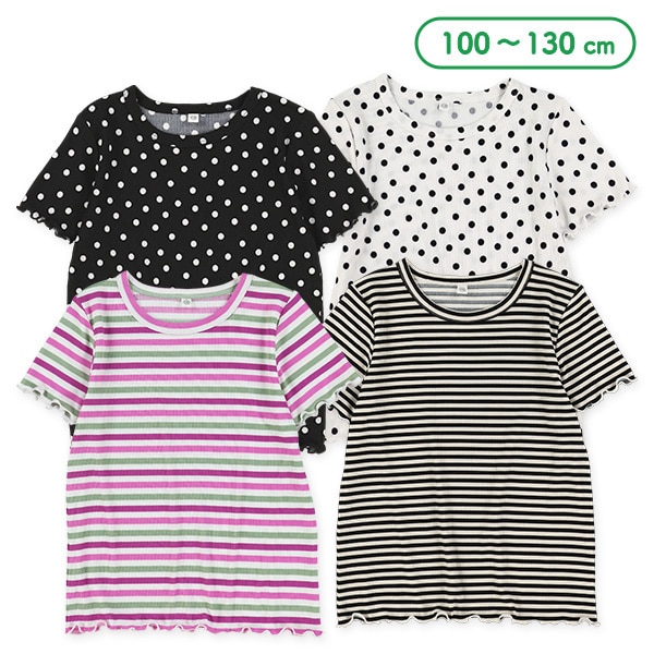 テレコドット・ボーダー半袖Tシャツ