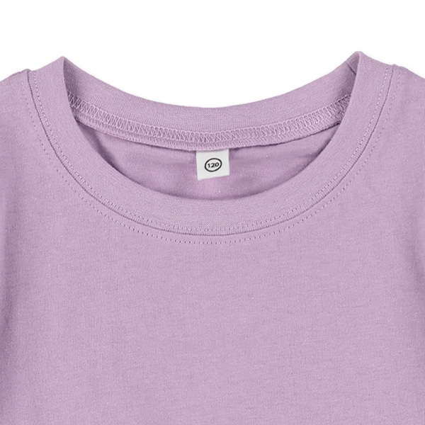 ワンポイント刺繍裾フリル半袖Tシャツ