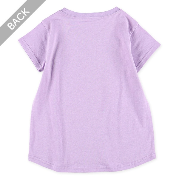 ハートロゴオーロラ箔プリント半袖Tシャツ