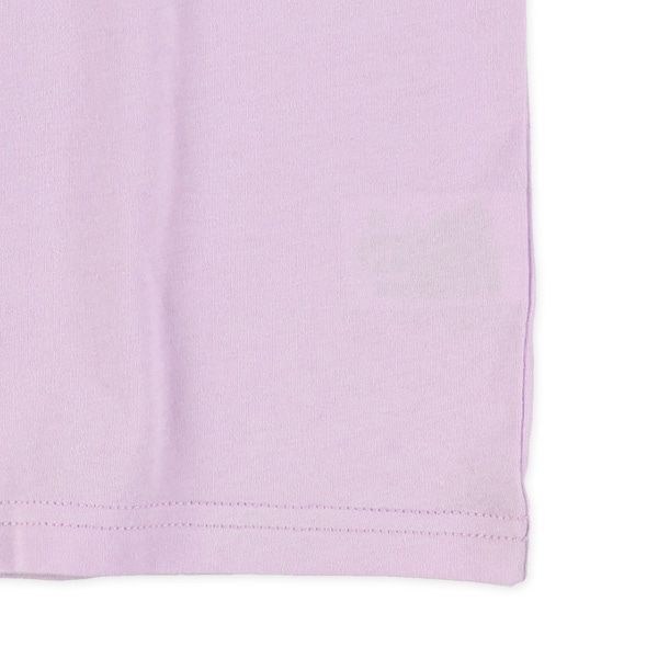 くま・アイスクリームチェーンステッチ刺繍半袖Tシャツ