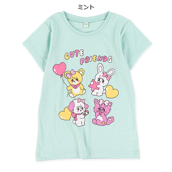 キュートアニマル半袖Tシャツ