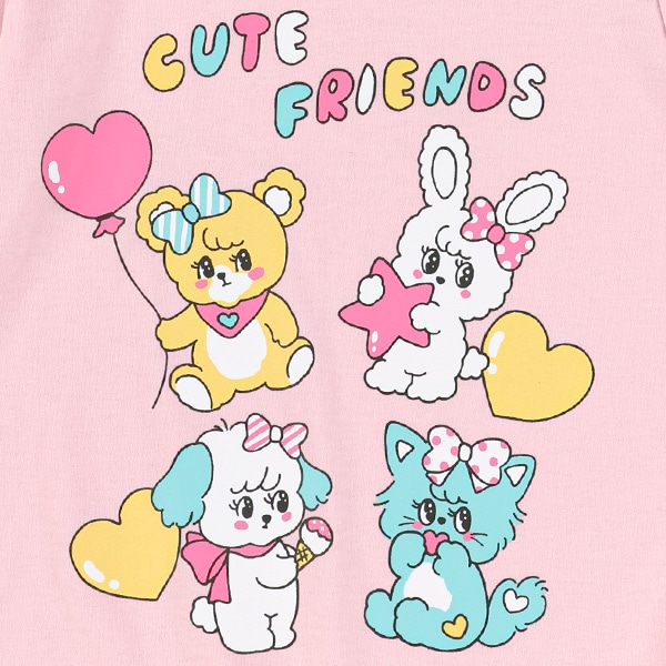 キュートアニマル半袖Tシャツ