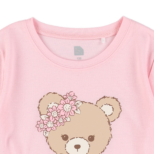 うさぎ・くま前後プリント半袖Ｔシャツ