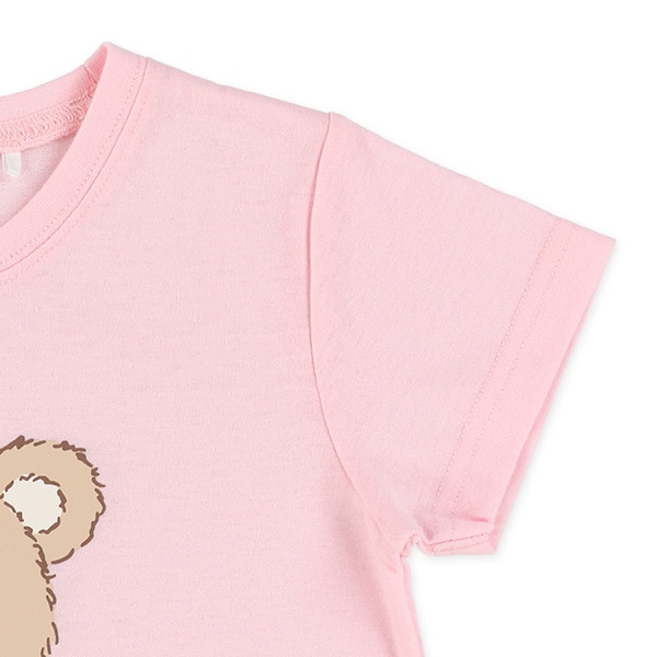 うさぎ・くま前後プリント半袖Ｔシャツ