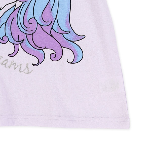 袖フリルユニコーンフレンチTシャツ