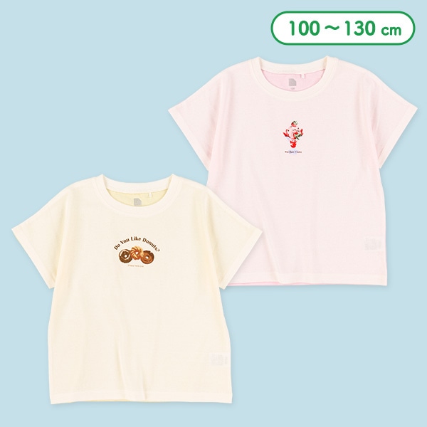 スイーツバイカラードルマン半袖Tシャツ