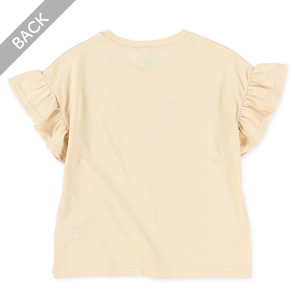 ケーキロゴ袖フリル半袖Tシャツ