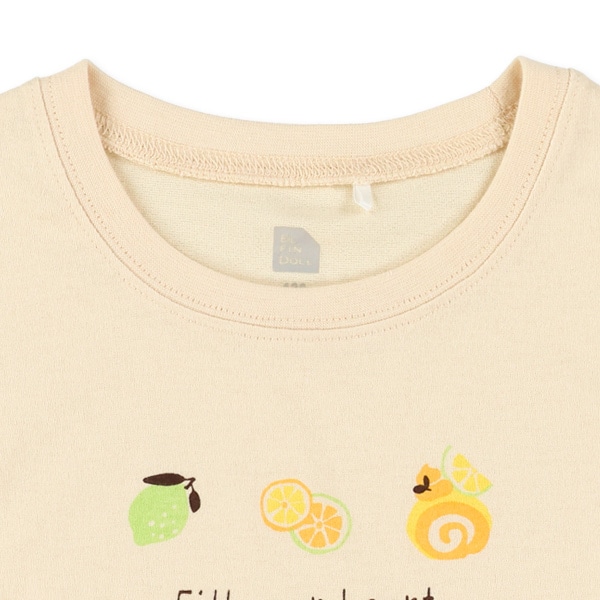 ケーキロゴ袖フリル半袖Tシャツ