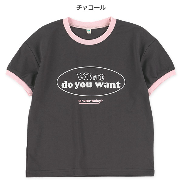 胸ロゴリンガー半袖Tシャツ