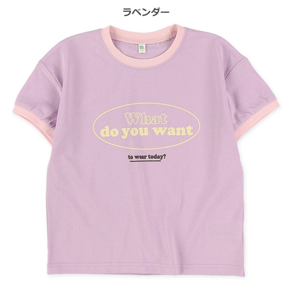 胸ロゴリンガー半袖Tシャツ
