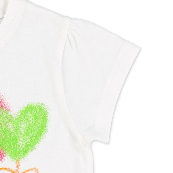 カラフルハートリボン半袖Tシャツ