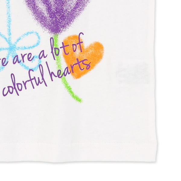 カラフルハートリボン半袖Tシャツ