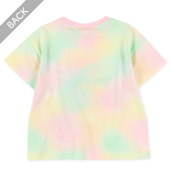 タイダイ風ロゴくまシルエット半袖Tシャツ