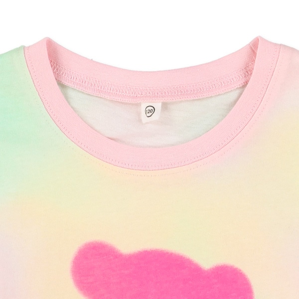 タイダイ風ロゴくまシルエット半袖Tシャツ