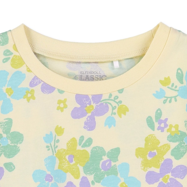 花総柄半袖Tシャツ