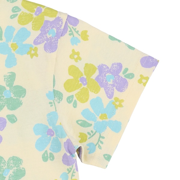 花総柄半袖Tシャツ